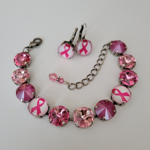 Awareness Ribbon Earrings in Antique Silver - Picture 8 of 9